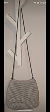 Graue Stricktasche Handarbeit