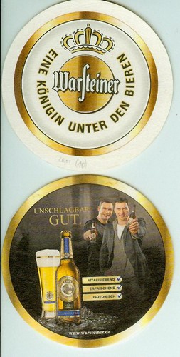 Bierdeckel warsteiner - warsteiner, (11)