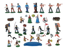 Vintage Elastolin Western  Figuren 7 cm Sammlung wie Timpo Toys im Set