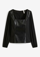 Bluse mit chiffonärmel - mit,