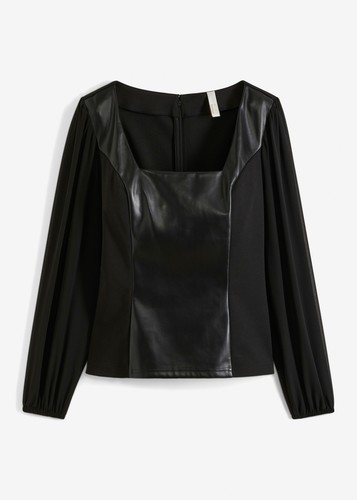 Bluse mit chiffonärmel - bluse,