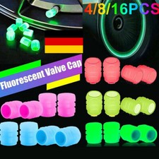16 Stück Universelle Leuchtend Fluoreszierende Ventilkappen Für Auto Reifen