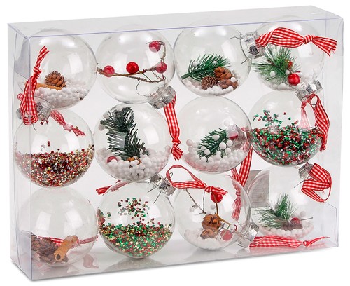 Weihnachtskugeln set klar - 12,
