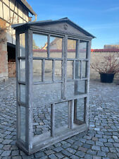 1/7/224  Pflanzhaus Vitrine Holzfenster Gewächshaus Garten Deko shabby antik