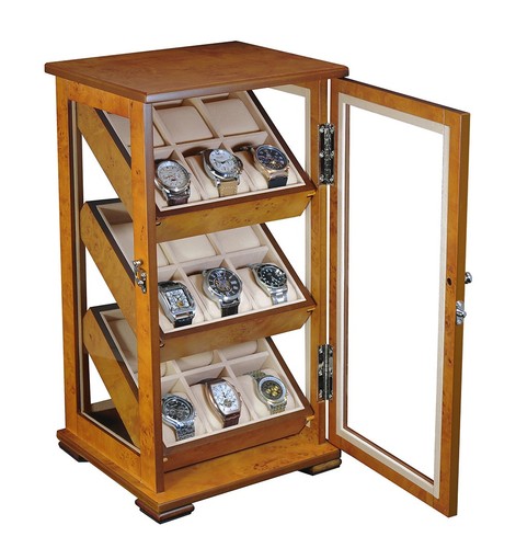 Edelwolle uhrenvitrine - uhrenvitrine, /