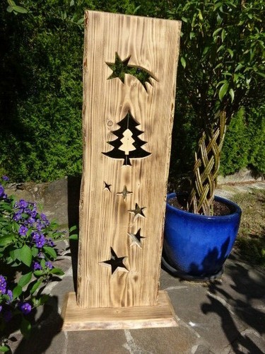 Weihnachts holz stele fichte - weihnachts-holz-stele,,