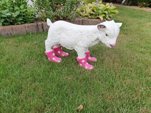 Gartenfigur ziege mit - gartenfigur, stiefel