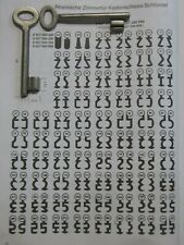 Kastenschloss Schlüssel lang ca. 100 mm lang 20 mm hoch Halm 7 mm A9