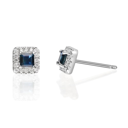 10k weiss gold quadrat - 10k,