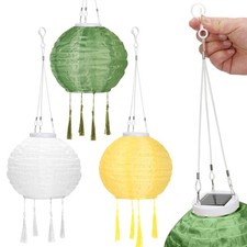 Lampion boho 3er set grün - lampion,