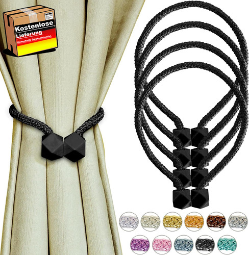 Schwarz magnetische vorhang - schwarz,