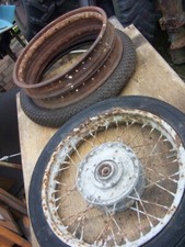 Rad Motorrad 2.75- 16 zoll Beiwagen Jawa o.ä.Komplettrad Oldtimer Konvolut Felge