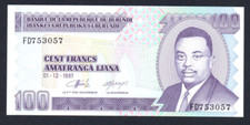 1997 Burundi 100 Francs