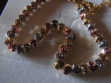 BEZAUBERNDES KUGELARMBAND in TRICOLOR, ein TRÄUMCHEN, NEU !