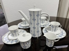 Melitta Kaffeeservice 4 Person  21 17 11 37 Porzellan Zwiebel Blumen Muster RAR