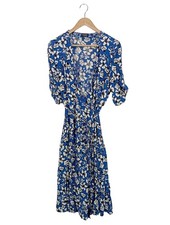 KOOKAI Wickelkleid Damen Kleid Gr. DE 42 blau Casual-Look