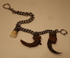 Massive Charivari Taschenuhrkette Silber 800