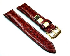 Markenware - Echt ALLIGATOR Flanke Uhrenarmband - gepolstert 18/19/20/22mm - NEU