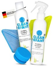 CLEANOFANT Acrylglas Kunststoff POLITUR & REINIGER Set Wohnwagen Wohnmobil Camp