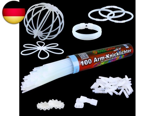 100 arm knicklichter weiß - 100,