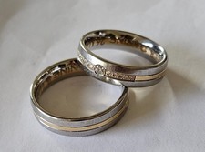 Eheringe Platin 600 / Gelbgold