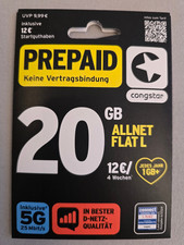 congstar Prepaid Telefonkarte