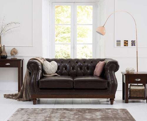 Leder chesterfield mens club - leder,