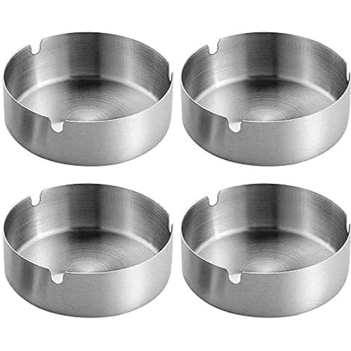 Edelstahl aschenbecher set - edelstahl,