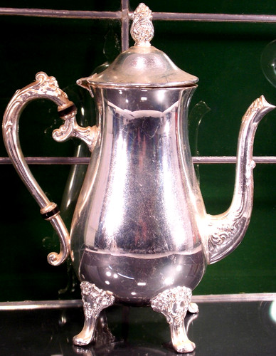 Antike kaffeekanne silber - kaffeekanne,