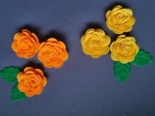 Filz Blumen 8er Set Rose Deko