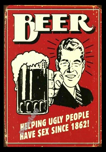 Bier hilft hässlich - , retro