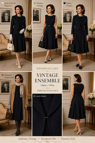 60er kostüm schurwolle kleid - schurwolle,