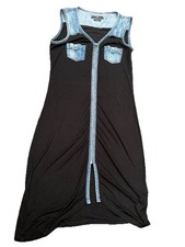 Replay Kleid Weste Jeanskleid