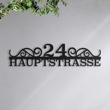 Hausnummer mit Straße -