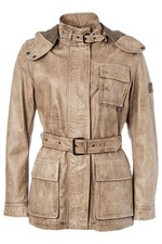 BELSTAFF GOLD NEW TIGER LEDERJACKE BEIGE GR.34-36/XS-S LADY NP1610€