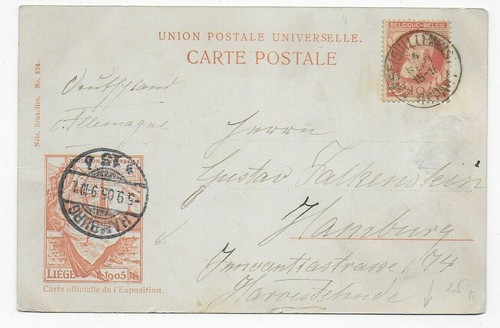 Ansichtskarte liege 1905 - ansichtskarte,