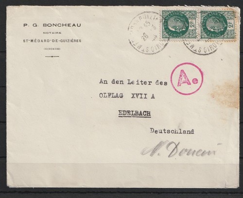 Frankreich firmenbrief - frankreich, st