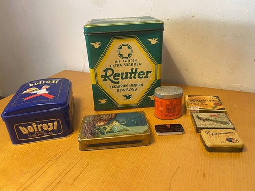 Konvolut alte blechdosen - alte,