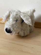 Kuscheltier Hund Weiß Flauschig, TCM, Stofftier, Spielzeug Mittelgroß