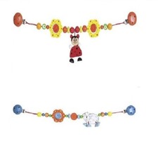Baby Rassel Holz Wagenkette