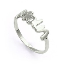 DUR Schmuck Ring MOIN Silber 925/- rhodiniert (R5273)