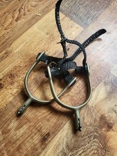 Reitsporen mit Riemchen, Schwarz