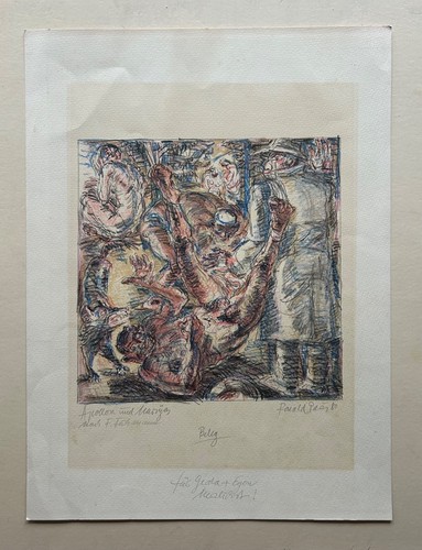 Lithografie 1980 ronald paris - lithografie,