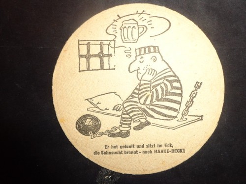 Bierdeckel brauerei haake beck - bierdeckel,