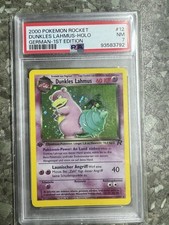 Pokemon Dunkles Lahmus Team Rocket 1. Edition PSA 7 Swirl