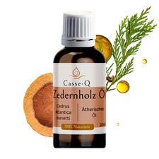 Ätherisches Zedernholzöl Zedernöl– Casse-Q (10/50/100/500  ml) 100 % naturrein
