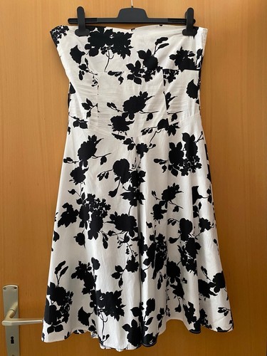 Sommerkleid trägerlos schwarz - sommerkleid,