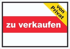 Verkaufen von privat schild - privat,