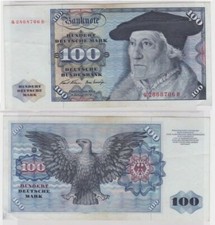 T146421 Banknote 100 DM Deutsche Mark Ro. 273a Schein 2. Jan. 1970 KN Q 2868706
