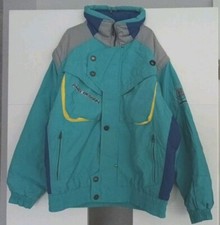 ANZI BESSON Jacke Skijacke 48 50 türkis Wasserfest Männer Retro Weste